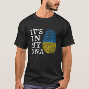 In meiner DNA in der Ukraine, der ukrainischen Fla T-Shirt