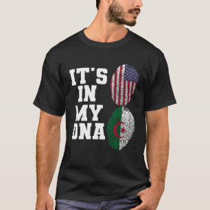 In meiner DNA ist Algerien die Flagge USA mit alge T-Shirt