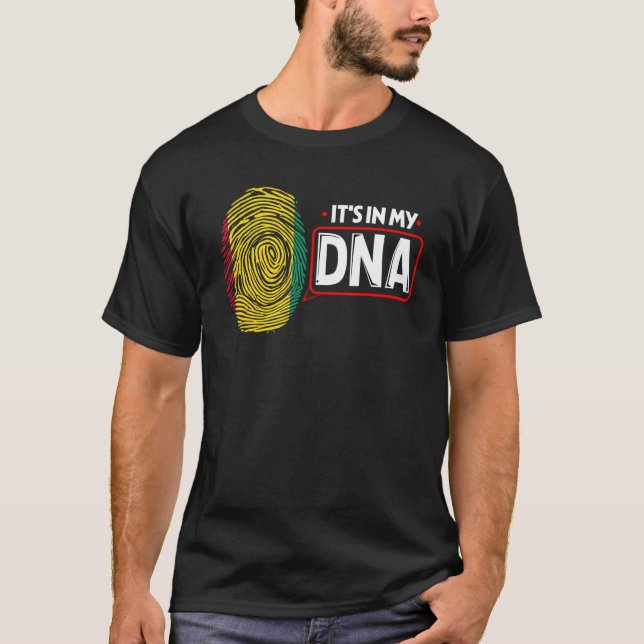 In meiner DNA-Nationalflagge Guinean Patriotic Gui T-Shirt (Vorderseite)