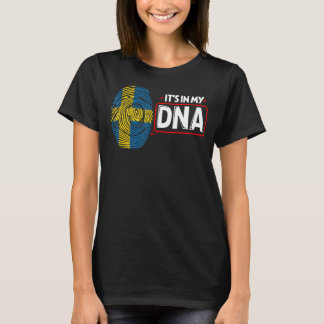 In meiner DNA-Nationalflagge Schwedisches Patrioti T-Shirt