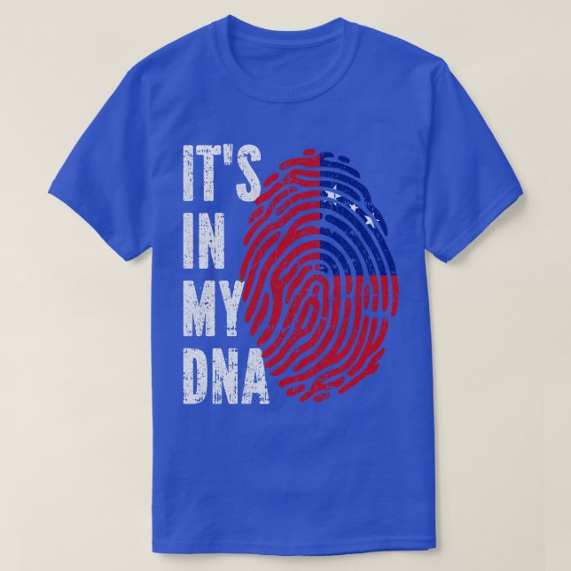 IN MEINER DNA Samoa Fahne Männer Frauen Kinder T-Shirt (Design vorne)