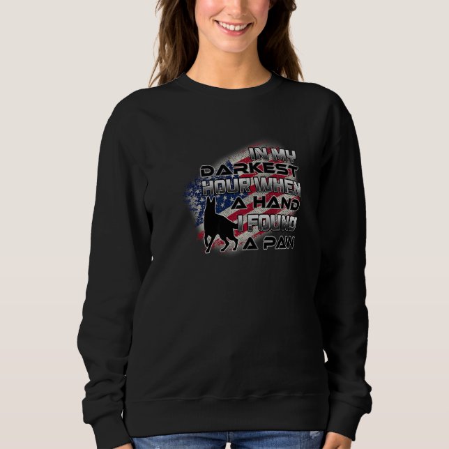 In meiner dunkelsten Stunde, als ich eine Hand bra Sweatshirt (Vorderseite)