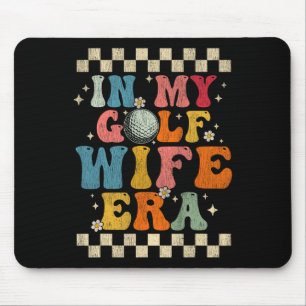 In meiner Ehefrau Era Retro Groovy Gabe Golf Ehefr Mousepad