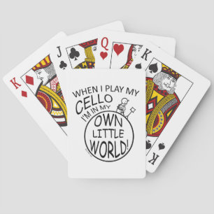 In meiner eigenen kleinen Welt Cello Spielkarten