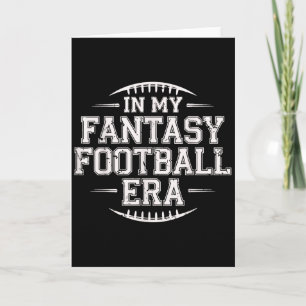 In meiner Fantasy-Football-Ära Retro Groovy Wer F Karte