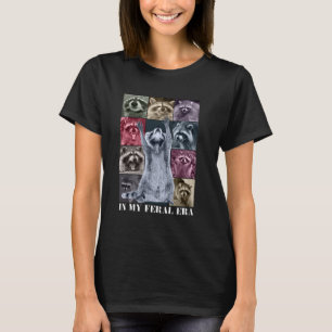 In meiner Feral-Ära Funny Raccoon Tier Meme Racoon T-Shirt