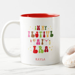 In meiner festlichen AF-Ära trendige Weihnachtsfei Zweifarbige Tasse