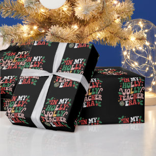 In meiner festlichen Weihnachtslehrer-Ära Lehrer V Geschenkpapier