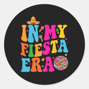 In meiner Fiesta Zeita Retro Cinco de Mayo Shirts Runder Aufkleber