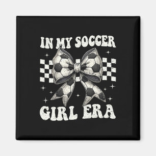 In Meiner Fußball-Mädchen-Ära Kokette Schleife Fuß Magnet