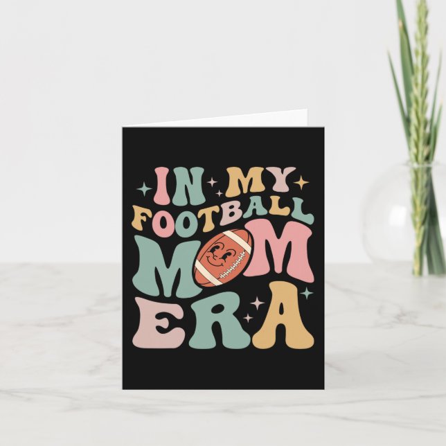 In meiner Fußball Mama Era Fun Retro Halloween Spo Karte (Vorderseite)