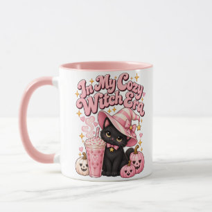In meiner gemütlichen Hexen-Ära Pink Halloween Tasse