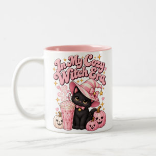 In Meiner Gemütlichen Hexen-Ära Rosa Halloween Zweifarbige Tasse