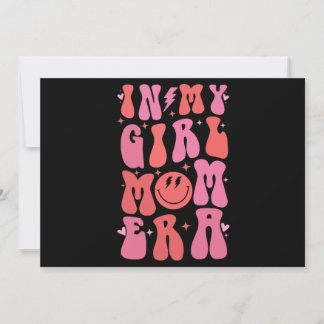 In meiner Girl-Mama Zeitalter Retro Groovy Muttert Einladung