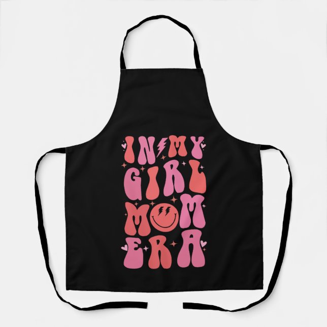 In meiner Girl-Mama Zeitalter Retro Groovy Muttert Schürze (Vorderseite)