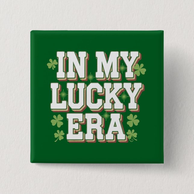 In meiner glücklichen Era Saint Patrick's Day Fami Button (Vorderseite)