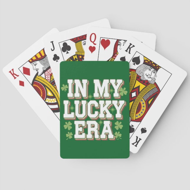 In meiner glücklichen Era Saint Patrick's Day Fami Spielkarten (Rückseite)