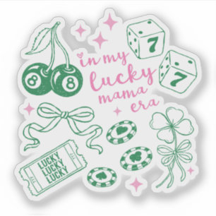 In Meiner Glücklichen Mama-Ära Pink St. Patricks D Aufkleber
