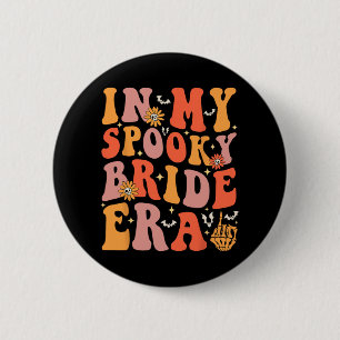 In meiner gruseligen Braut-Ära Groovy Halloween-Ho Button