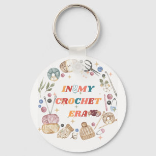 In meiner Häkel-Ära ,Geschenk für Crafter-Mutter,  Schlüsselanhänger