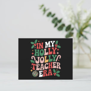 In meiner heiligen Weihnachts-Lehrer-Ära Lehrer Vi Postkarte