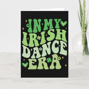 In meiner irischen Tanz-Ära Groovy Shamrock Tänzer Karte