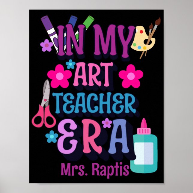 In meiner Kunstlehrerzeit Personalisiert Poster (Vorne)