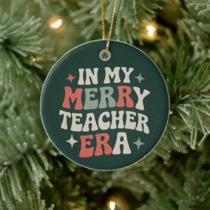 In meiner Lehrer-Ära Geschenk für Vorschullehrerle Keramik Ornament