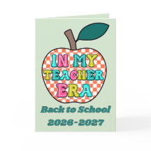 In meiner Lehrer-Ära Retro-Apfel Zurück zur Schule