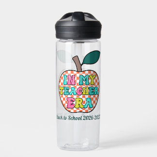 In meiner Lehrer-Ära Retro-Apfel Zurück zur Schule Trinkflasche