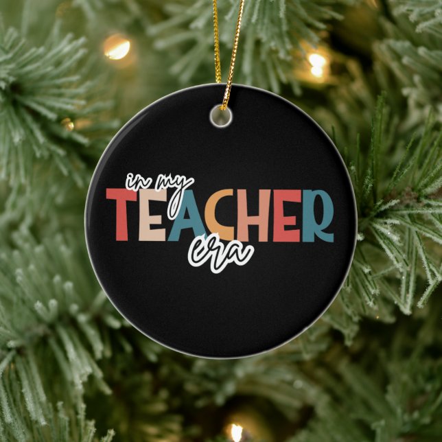 In meiner Lehrerära Geschenk für Lehrer Keramik Ornament (Baum)