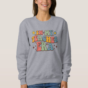 In meiner Lehrerzeit Groovy Lettering Sweatshirt