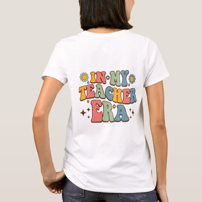 In meiner Lehrerzeit | Groovy Lettering T-Shirt (Rückseite)