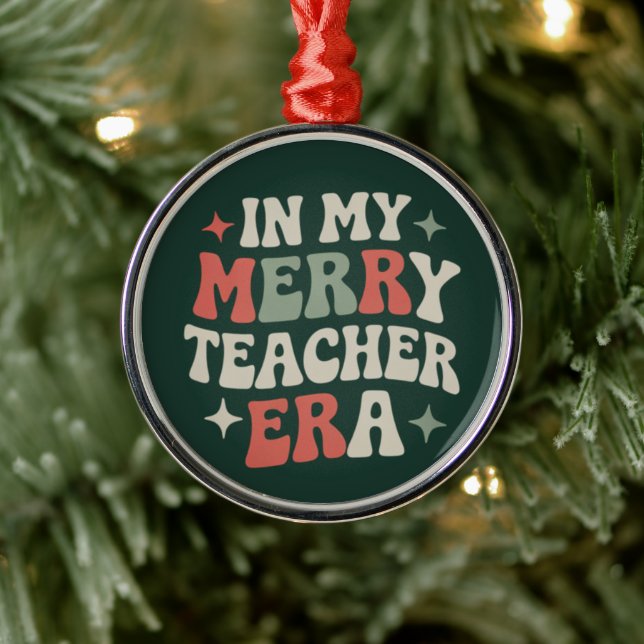 In meiner Lehrerzeit Lehrerin Vorschullehrer Leben Ornament Aus Metall (Baum)
