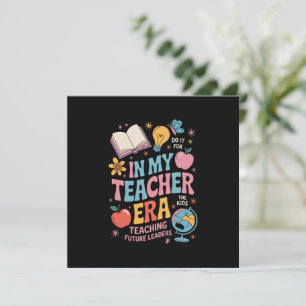 In meiner Lehrerzeit zurück zum Kindergarten Dankeskarte