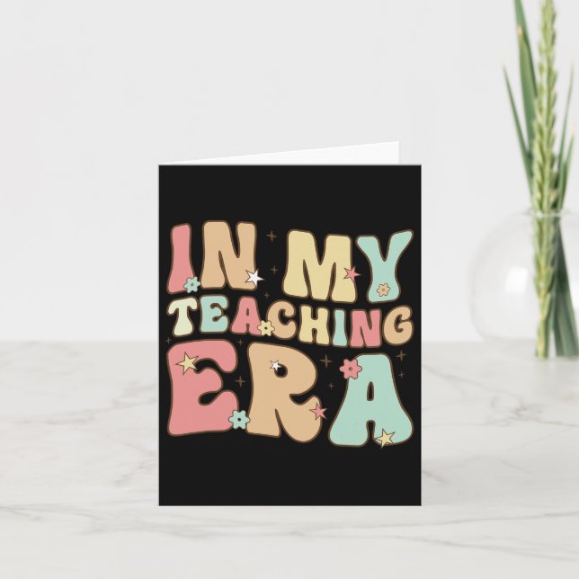 In meiner Lehrzeit Coole Geschenke für Lehrer Karte (Vorderseite)