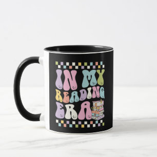 In Meiner Lesepoche Retro Groovy Pastell Buchstape Tasse