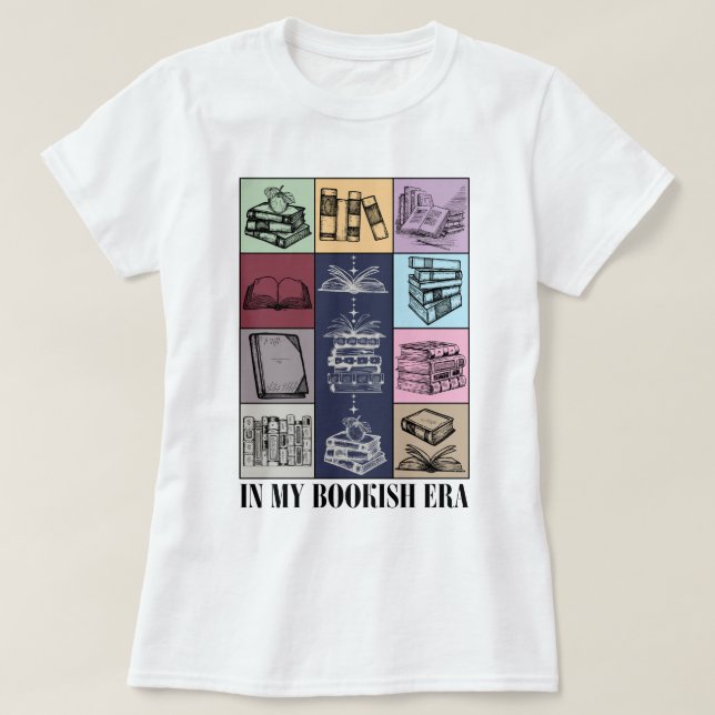 In meiner Lesezeit Niedlicher Lesezeichenleser T-Shirt (Design vorne)