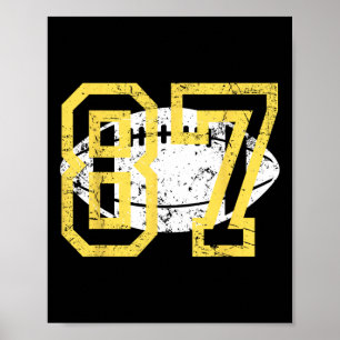 In meiner lustigen Football-Retro-Ära 87 Poster
