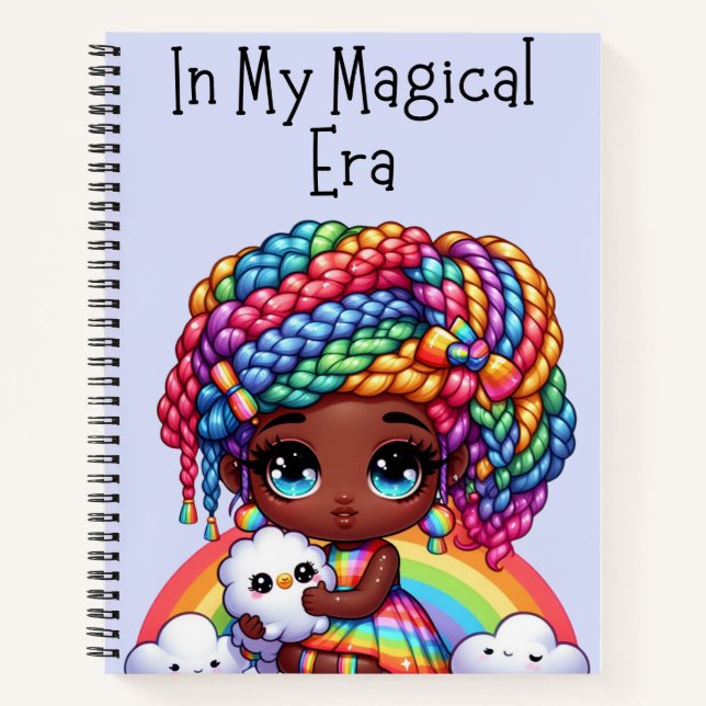 In meiner magischen Ära - Niedlich blau Notizbuch (Vorderseite)