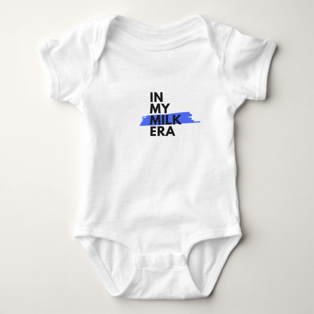 "In meiner Milchzeit" Baby Bodysuit Strampler (Vorderseite)