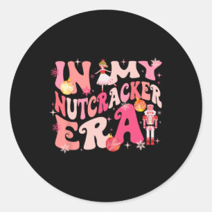 In meiner Nussknacker-Ära Xmas Weihnachten Urlaub Runder Aufkleber