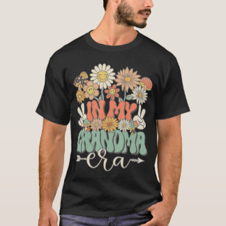 In meiner Oma-Ära Floral Hippie Groovy Retro Match T-Shirt