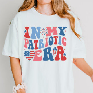 In meiner Patriotischen Ära Niedlich Retro 4. Juli T-Shirt