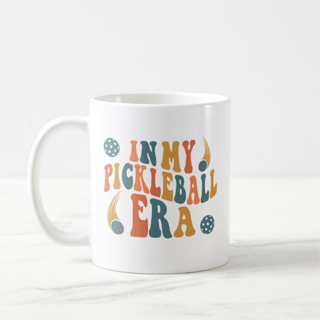 In meiner Pickleball-Ära, im lustigen Paddleall-Sp Kaffeetasse (Links)