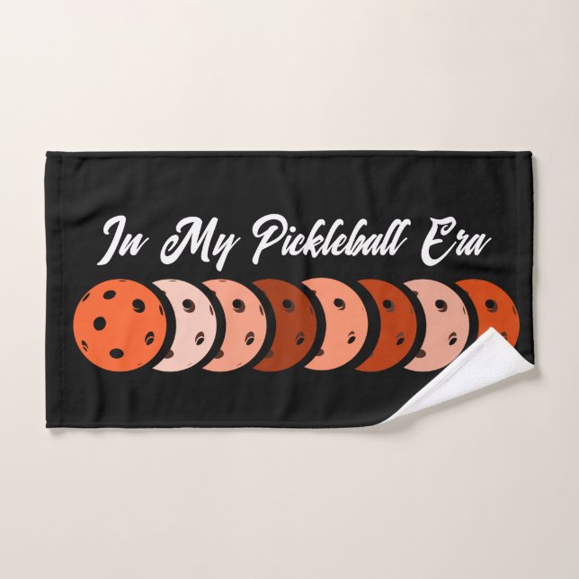 In meiner Pickleball-Ära - Orange Vibes Design Handtuch (Handtuch)