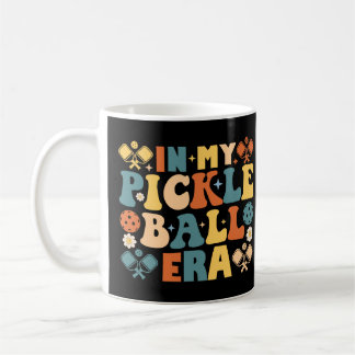 In meiner Pickleball-Ära Retro Groovy Kaffeetasse