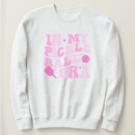 In meiner Pickleball-Ära | Rosa Groovy Lettering Sweatshirt