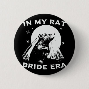 In meiner Rattenbraut-Ära Distressed Retro Vintage Button