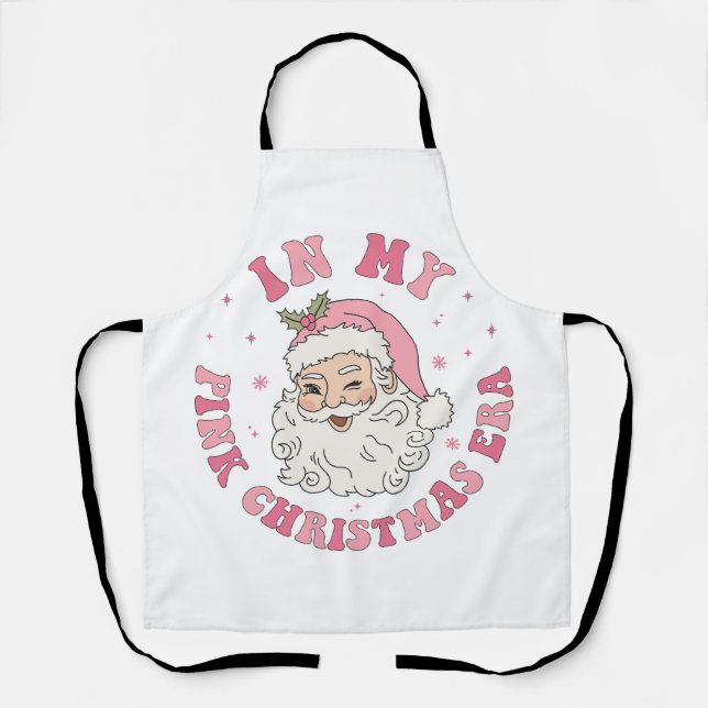 In meiner rosa Weihnachtszeit-Schürze Schürze (Vorderseite)